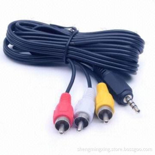 RCA Cable, 1.5M DC3.5 TO RCA/Male Composite Video and Stereo Audio Leads